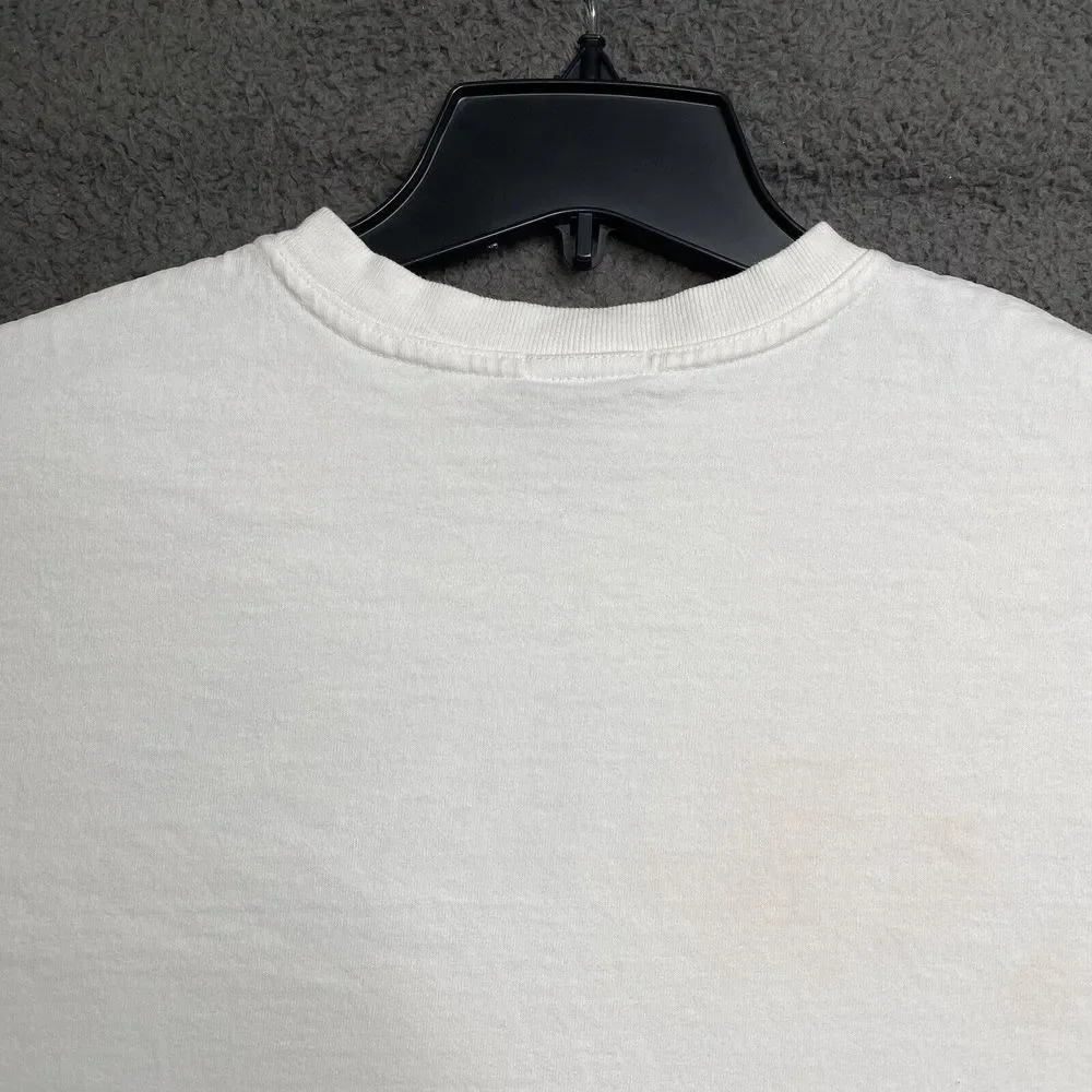 GUESS JEANS USA T-Shirt White Long Sleeve Womens Small Classic Spellout Logo - Picture 12 of 16